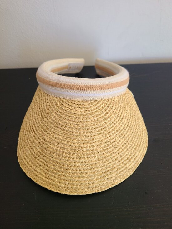 Helen Kaminski Bianca Visor Hat White Stripe main image 5